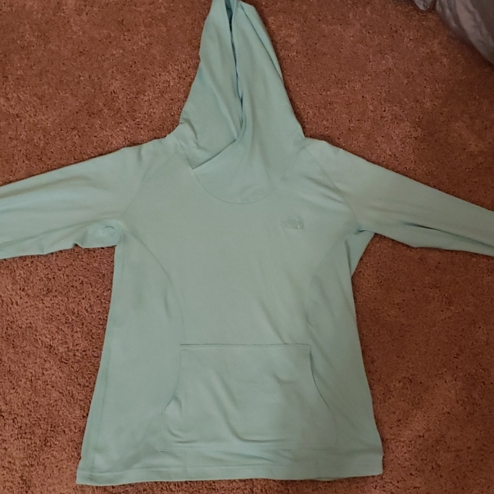 THE NORTH FACE mint green womens hoodie